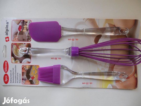 Alpina Silicoe sütőeszköz készlet - habverő spatula ecset (új)