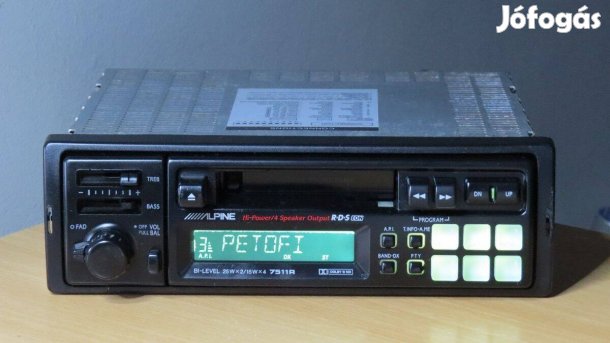 Alpine 7511R régi retro rádió magnó