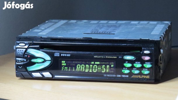 Alpine CDE-7854R cd rádió - hibás