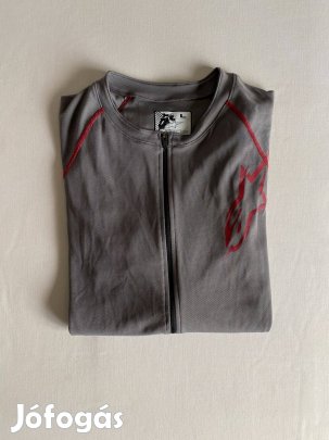 Alpinestars férfi cipzáros biciklis felső, L-es
