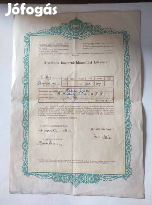 Általános háztartásbiztosítási kötvény (1962)