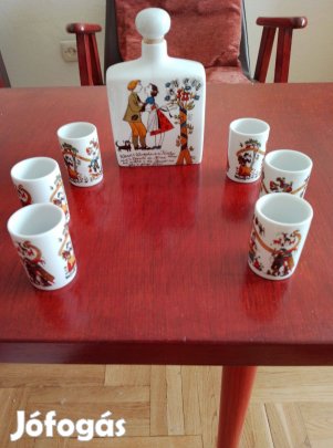 Altenkunstadt német porcelán röviditalos kínáló készlet