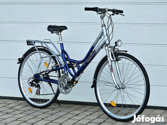 Alu-Bike 28 City Trekking túra városi kerékpár bicikli 28" női férfi
