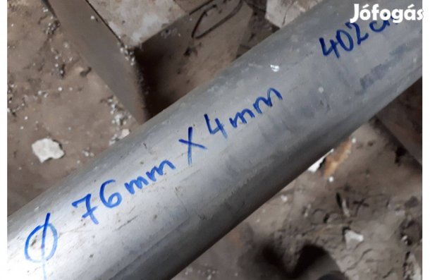 Alu cső 76x4 mm új eladó !