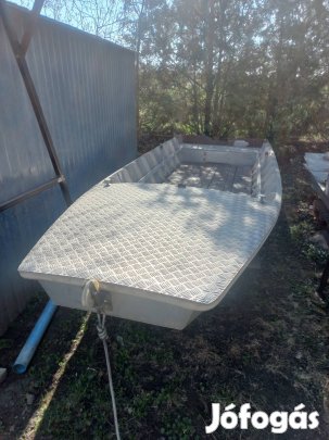 Alu csónak, lakóhajó, 5x1,6x0.5m