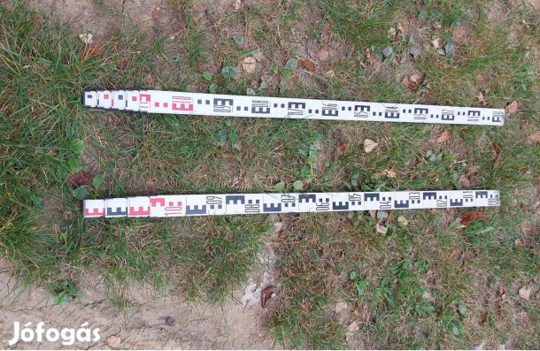 Aluminium, teleszkópos szintezőléc 4 és 5 m-es