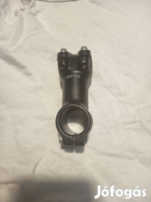 Alumínium kerékpár kormányoszlop (stucni), fekete, Styx márka