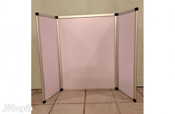 Alumínium keretes összecsukható asztali whiteboard tábla, paraván