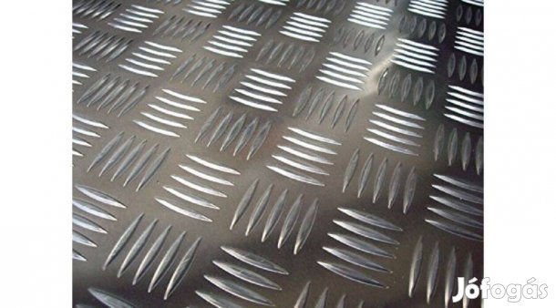 Alumínium lemez quintett 2*1000*2000 eladó, új. Bordás négyzet minta