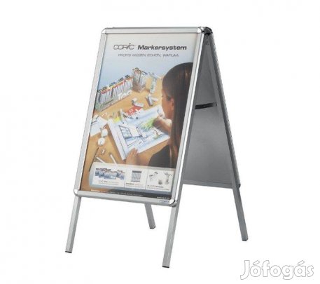 Alumínium mágneses nagy méretű A0 megállítótábla 124x89x150cm