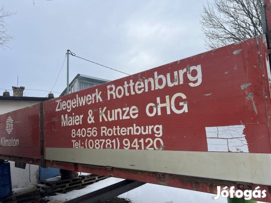 Alumínium plató oldalfal 