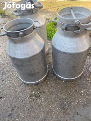 Alumínium tejes kannák, ár 3db vonatkozik