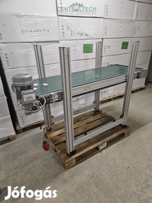 Alumínium vázas szállítószalag 180x56cm 8m/perc seb.válogatószalag fu