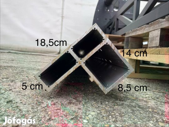 Alumínium zártszelvény 422cm