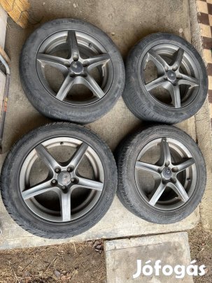 Alutec 5x100 15 alufelni 195/55 R15 nyári gumi