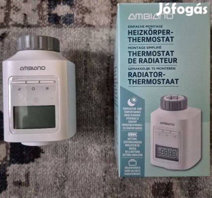 Ambiano digitális programozható radiátor termosztát