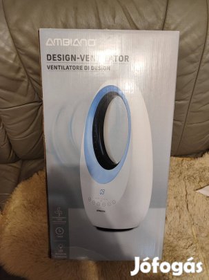 Ambiano lapát nélküli ventillátor dobozával, távirányítóval, újszerű