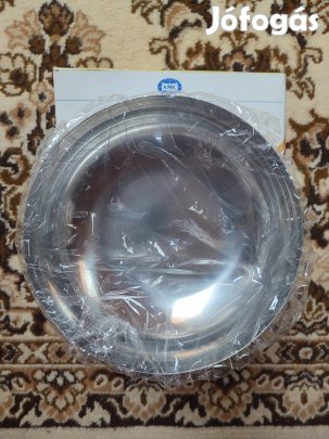 Amc üveg edény króm peremu méretű új 