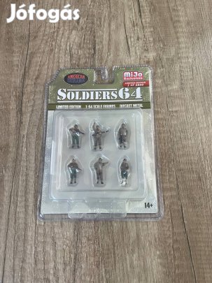 American Diorama Soldiers64 6 darabos fém figura szett