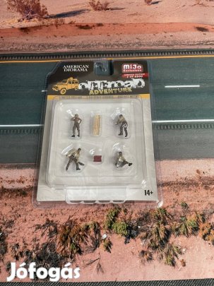 American Diorama "Offroad Adventure" 6 darabos fém figura szett