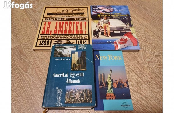 Amerika, New York könyvcsomag, 4 db egyben