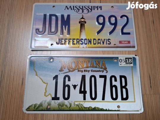 Amerikai díszrendszámtáblák