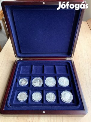 Amerikai ezüstdollár-gyűjtemény gyűjtői díszdobozzal