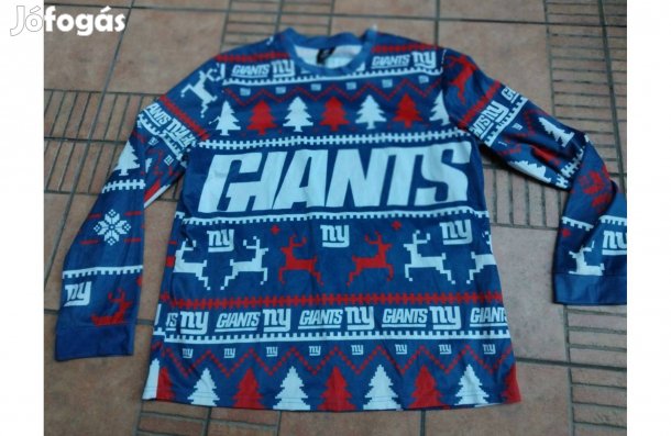 Amerikai foci New York Giants karácsonyi NFL hosszú ujjú mez L