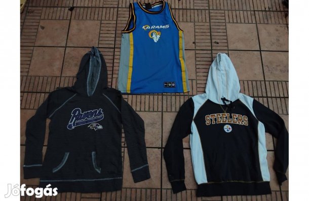 Amerikai foci szurkolói NFL pulóver steelers póló S M 3db