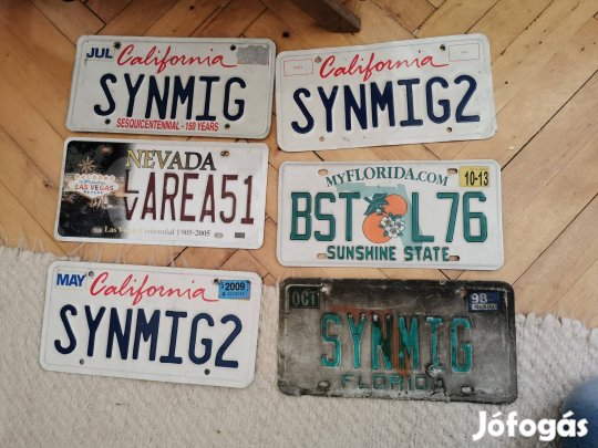 Amerikai rendszámtáblák