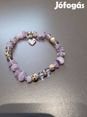 Ametiszt-jáspis karkötő eladó