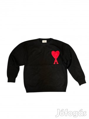 Ami Paris fekete M-es pulóver
