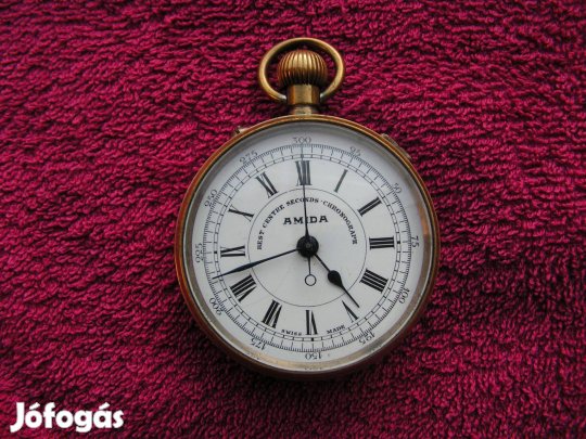 Amida " Orvos zsebstopper " secunds chronograph. Működik !
