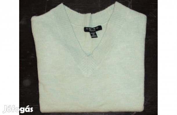 Amisu New Yorker menta zöld női pulóver XS