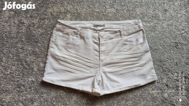 Amisu fehér farmer rövidnadrág, short 42-es