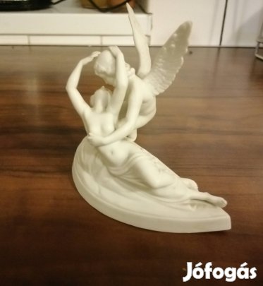 Ámor és Psziché kisplasztika 