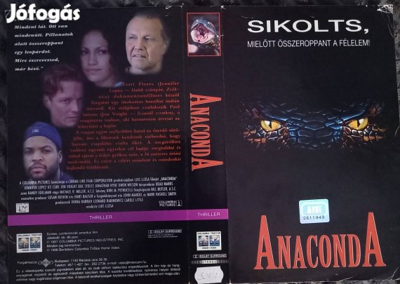 Anaconda - horror vhs - Jennifer Lopez