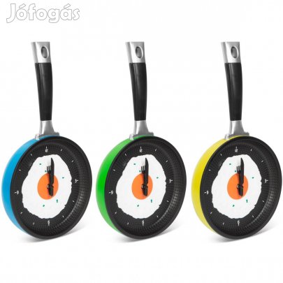 Analóg Falióra - Konyhai fali óra serpenyő tükörtojással 3 féle