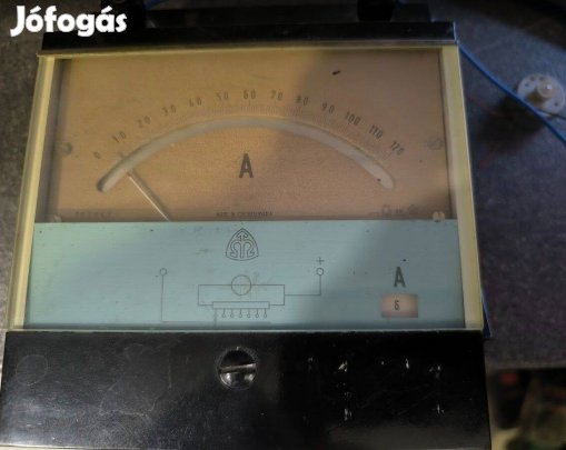 Analóg ampermérők. 6 fokozatú kapcsolóval