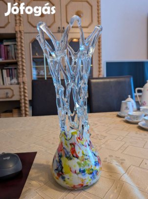 Ananász üvegváza színes 30cm