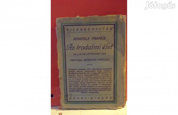 Anatole France: Az irodalmi élet