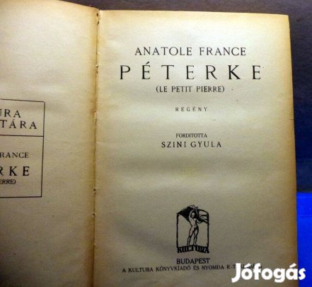 Anatole France: Péterke
