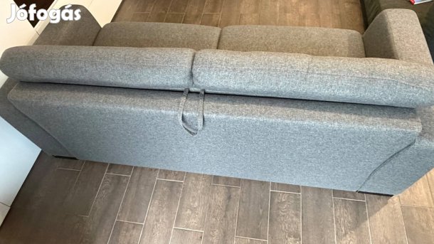 Andante Antracit ágyazható kanapé-fotel-lábtartó szett