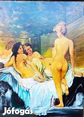 Andi barátai festmény. Vászon