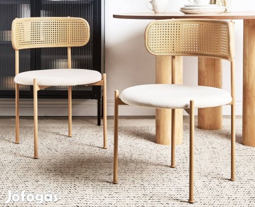 Andover fémvázas étkezőszék 4 db-os szettben (világosbarna) 30723