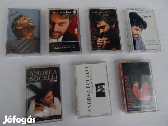 Andrea Bocelli - Műsoros Audió kazetták 7 Darab Eredeti
