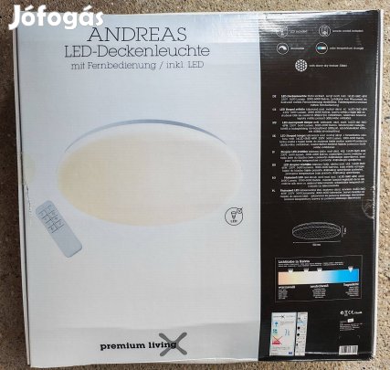 Andreas Led mennyezeti lámpa távirányítós