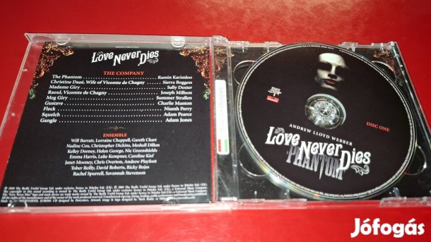 Andrew Lloyd Webber Love Never Dies dupla Cd 2010 Magyar Kiadás