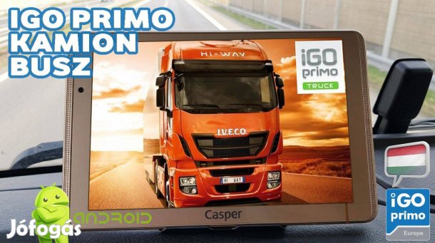 Androidos Kamion-Busz-TGK igo Primo 7" tablet navigáció Fulleu