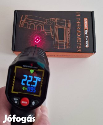 Aneng TH203 Ipari Minőségű Infravörös Okos Hőmér -50~600 fekete